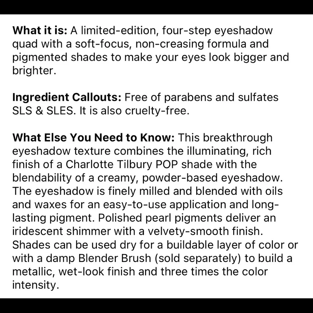 ✨CHARLOTTE TILBURY HOLLYWOOD FLAWLESS EYE FILTER - DIVA LIGHTS